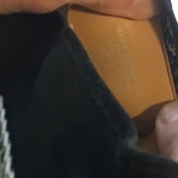 Tory Burch Shoes Womens Size 8.5 Black Espadrille Slip-On Canvas Jute Logo Flat - Picture 6 of 16